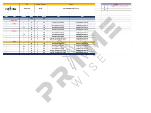 Government Building Cost Breakdown Spreadsheet